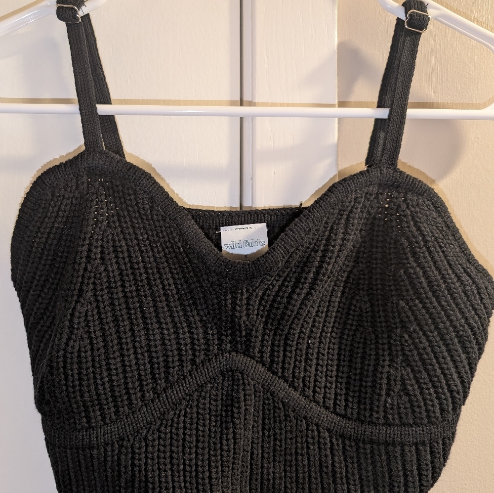 Wild Fable Black Knit Bra Top - Picture 2 of 7